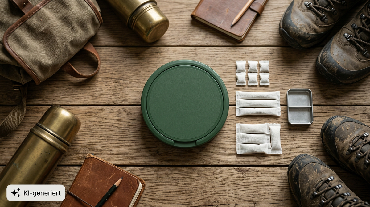 KI-generiertes Bild: Snus und Sport: Diskretion und Alltag unterwegs